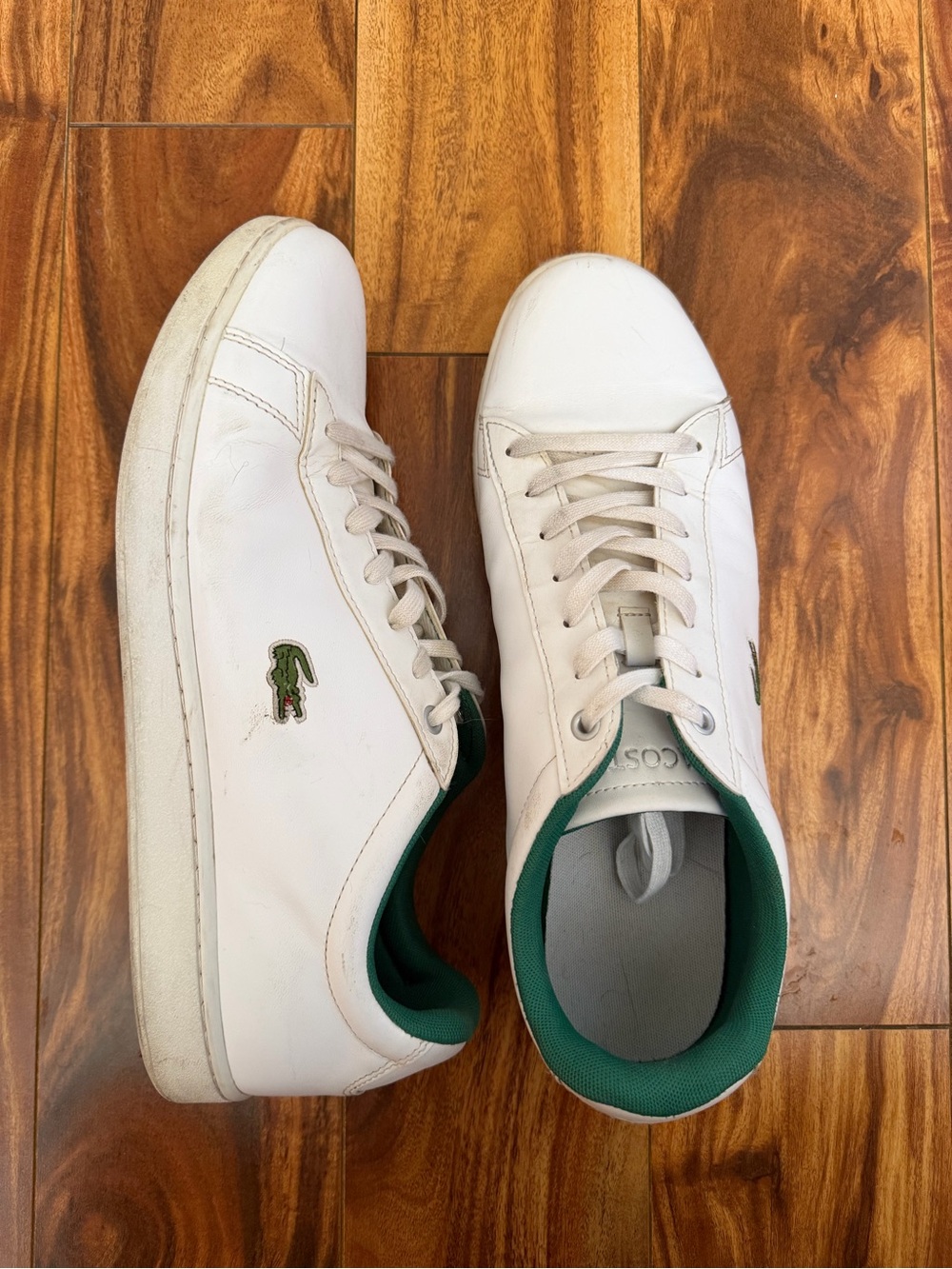 Lacoste Hydez 119 Leather Sneakers – White/Green – Men's 12